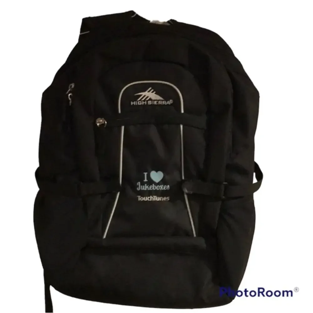 NWT High Sierra backpack “I heart jukeboxes” logo